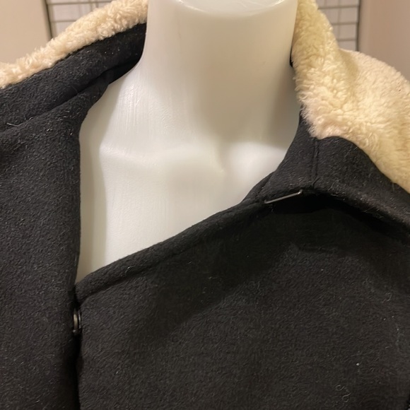 Kate Spade Zip Coat Jacket Wool Fur Neck Small - Picture 4 of 9